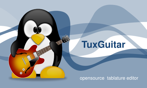 Écran de lancement de TuxGuitar